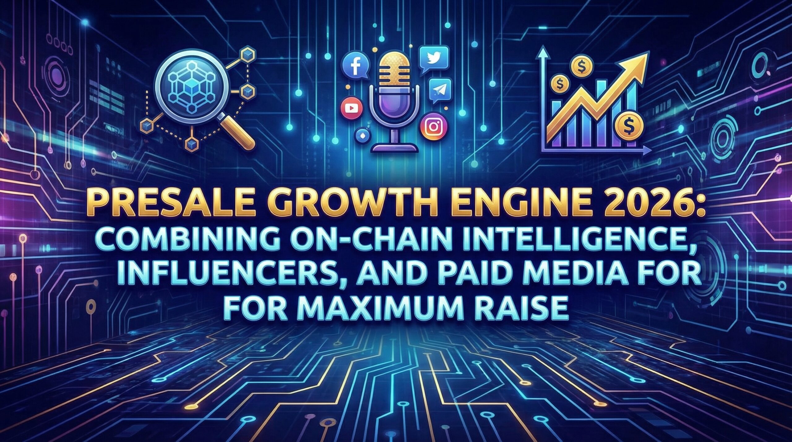 Presale Growth Engine 2026: Combining On-Chain Intelligence, Influencers, and Paid Media for Maximum Raise