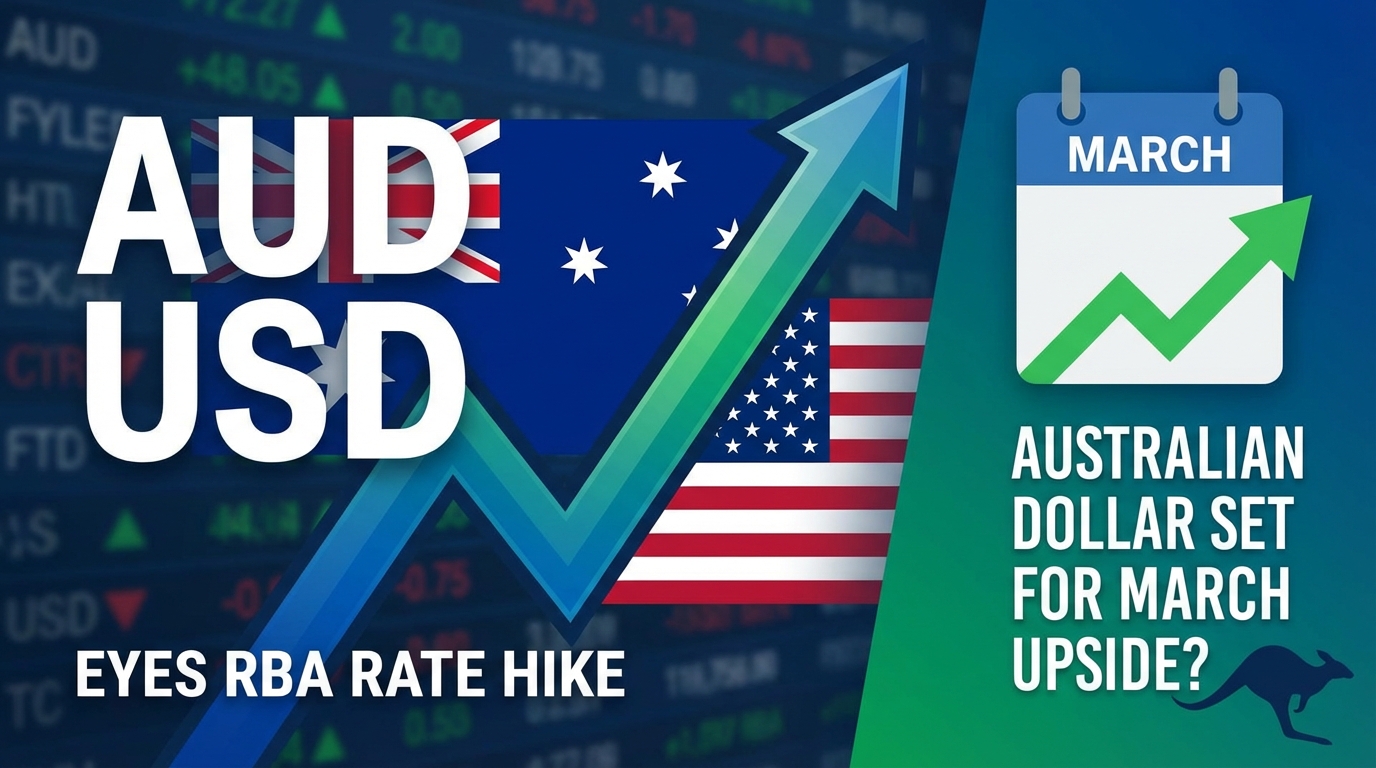 AUD USD Eyes RBA Rate Hike: Australian Dollar Set for March Upside?