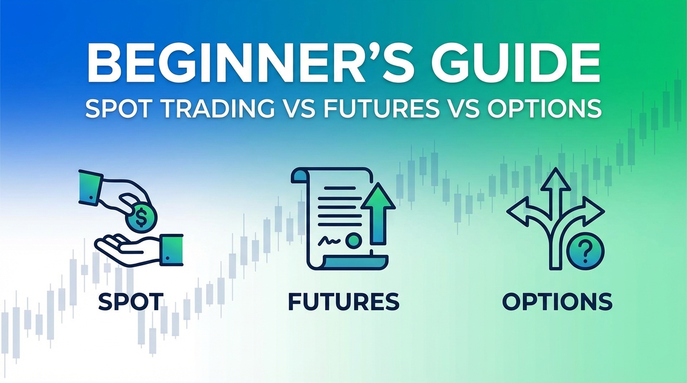 Beginner’s Guide: Spot Trading vs Futures vs Options