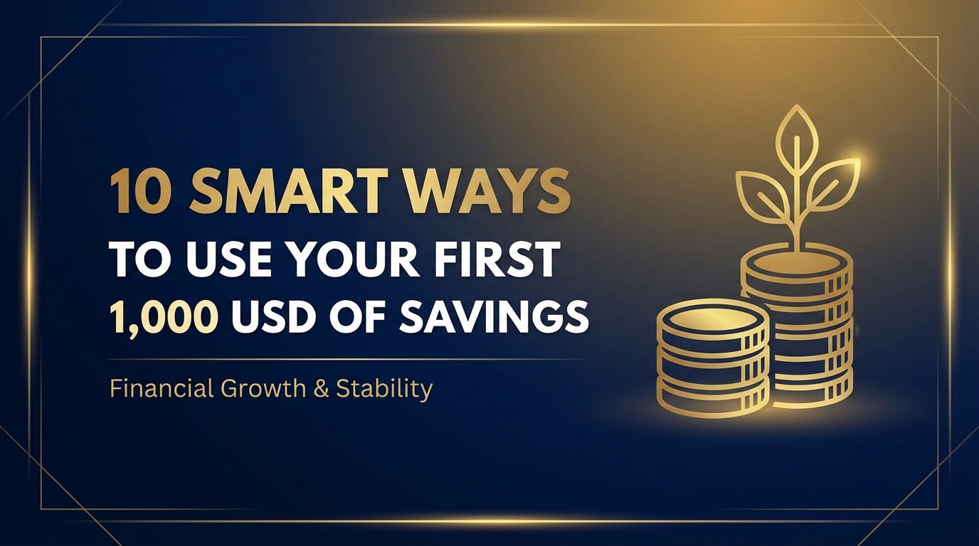 10 Smart Ways to Use Your First 1,000 USD of Savings