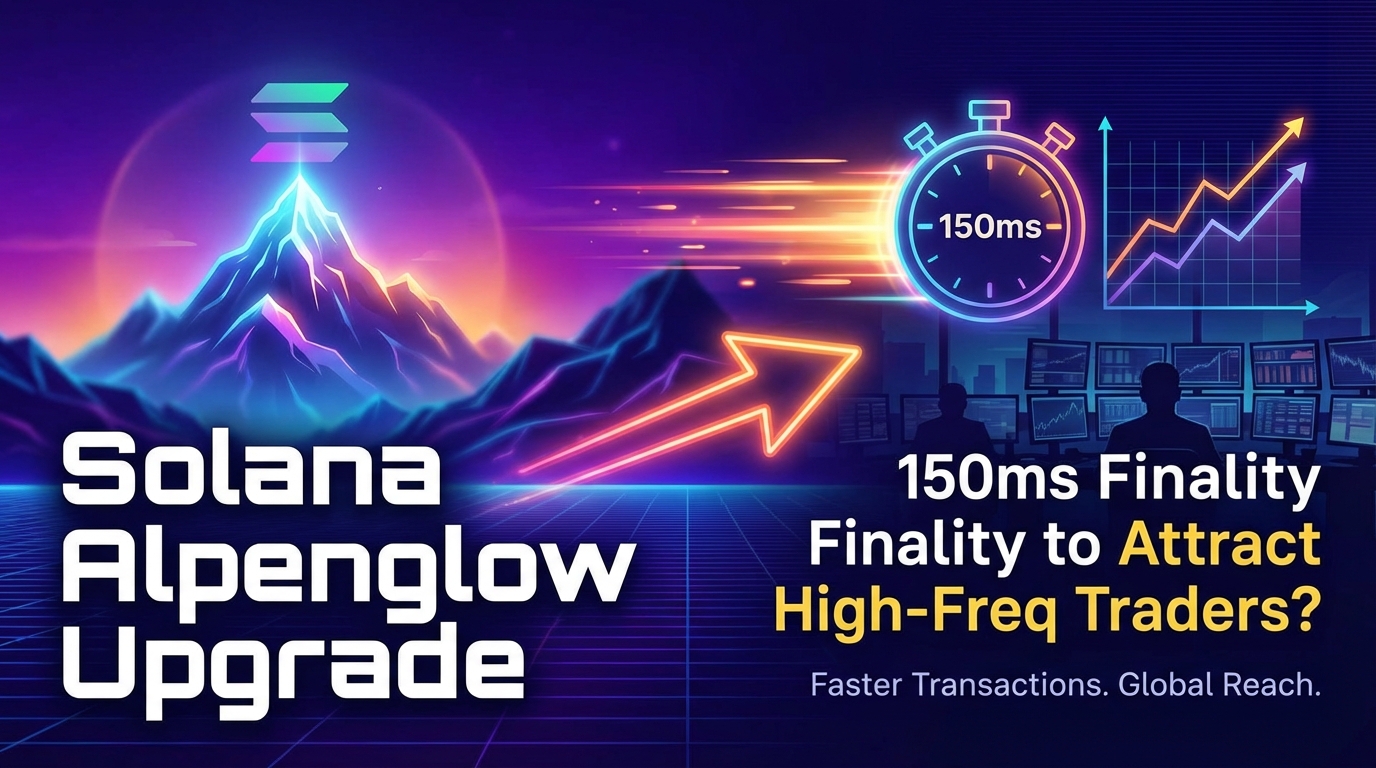 Solana Alpenglow Upgrade: 150ms Finality to Attract High-Freq Traders?