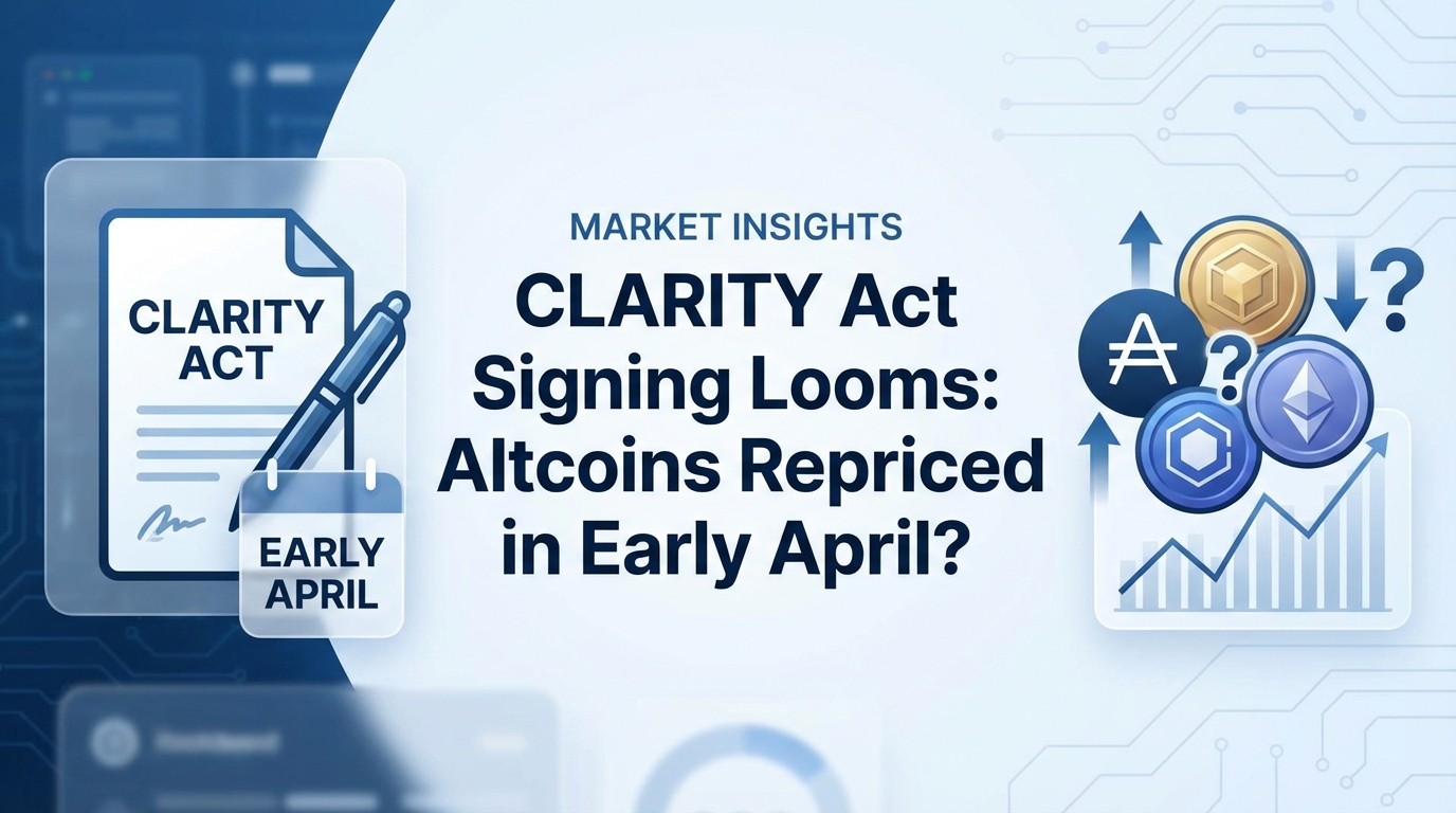 CLARITY Act Signing Looms: Altcoins Repriced in Early April?