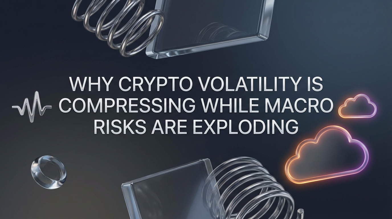 Why Crypto Volatility Is Compressing While Macro Risks Are Exploding