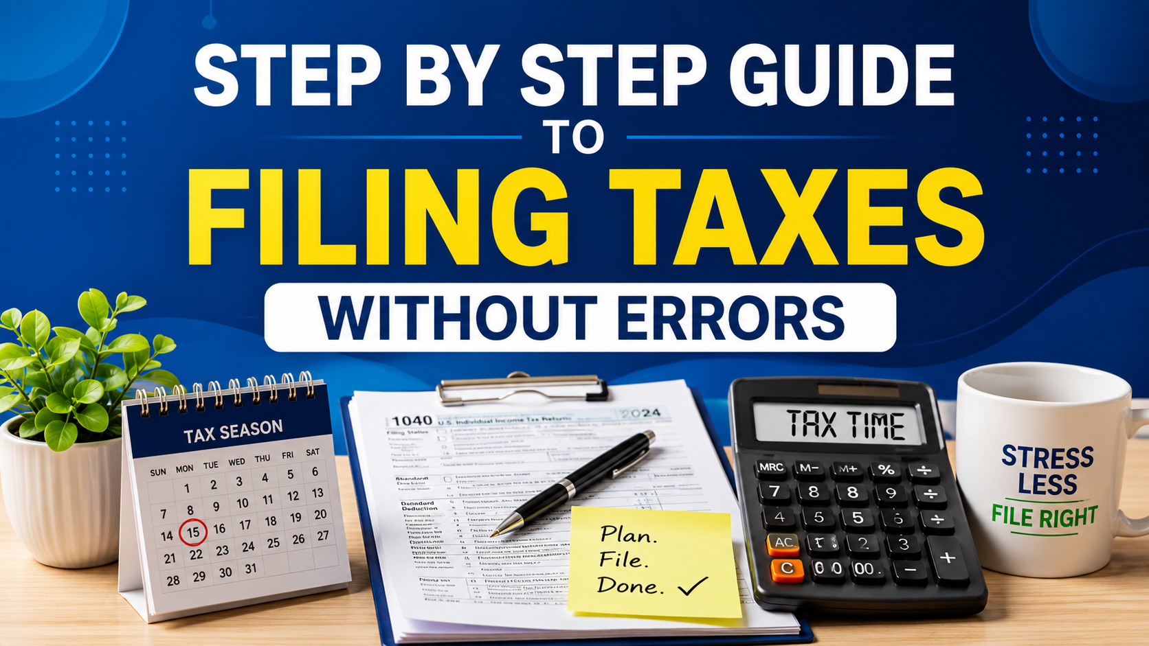 Step by Step Guide to Filing Taxes Without Errors
