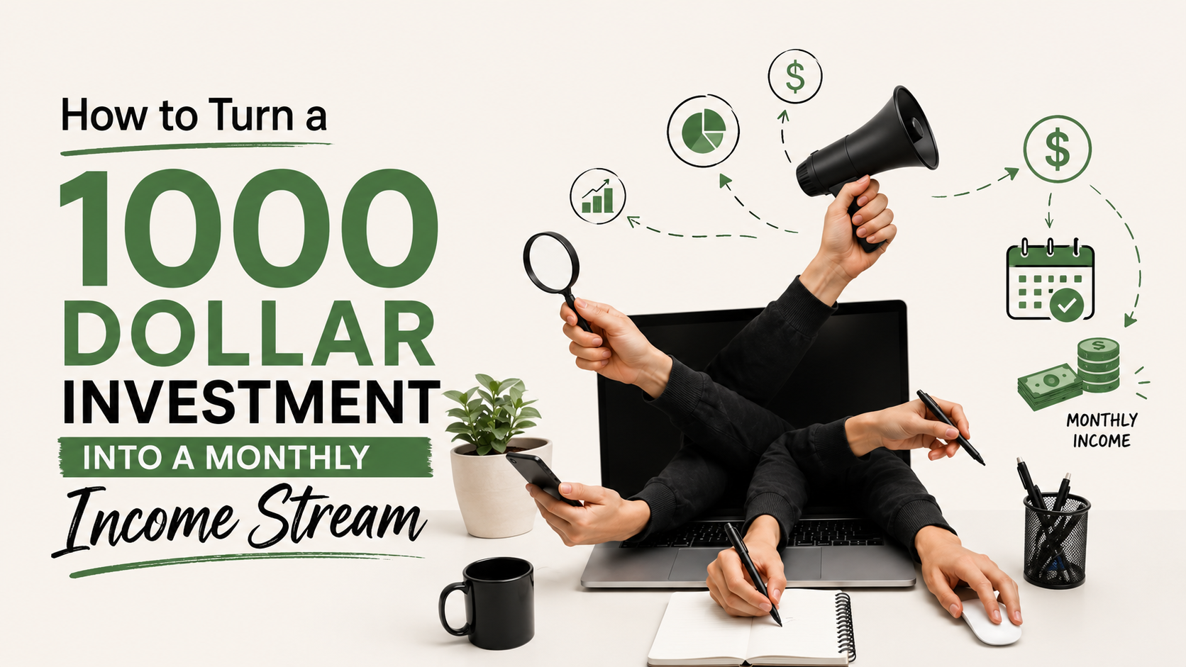 How to Turn a 1000 Dollar Investment Into a Monthly Income Stream