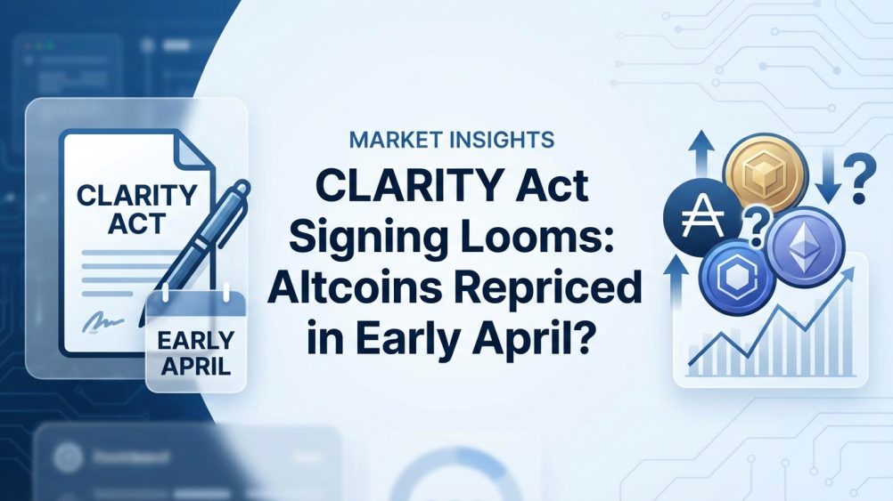 CLARITY Act Signing Looms: Altcoins Repriced in Early April?