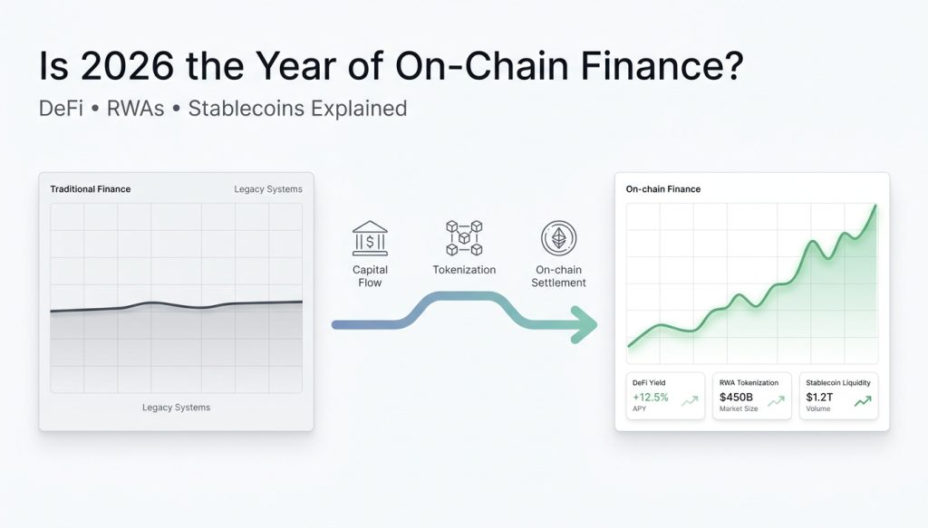 Is 2026 the Year of On-Chain Finance? DeFi, RWAs, and Stablecoins Explained