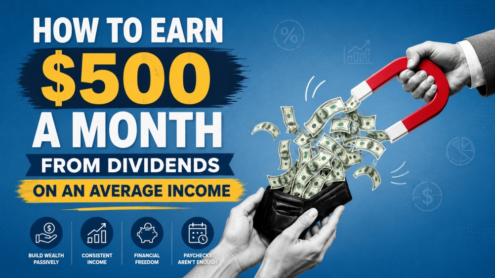 How to Earn 500 Dollars a Month From Dividends on an Average Income
