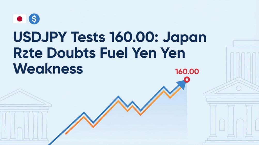 USDJPY Tests 160.00: Japan Rate Hike Doubts Fuel Yen Weakness